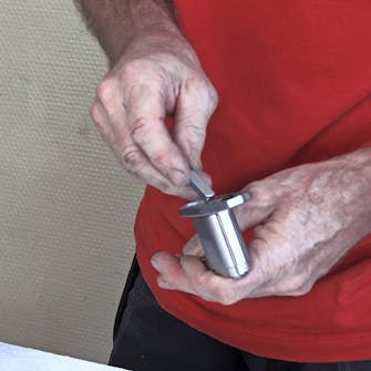 Løst håndtag på terrassedør Løst håndtag på terrassedør